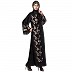 Premium Front open abaya with side embroidery work